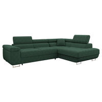 COLTAR Torezio Reiat, Dreapta - verde închis, material textil/lemn (203/274cm) - MIRJAN24