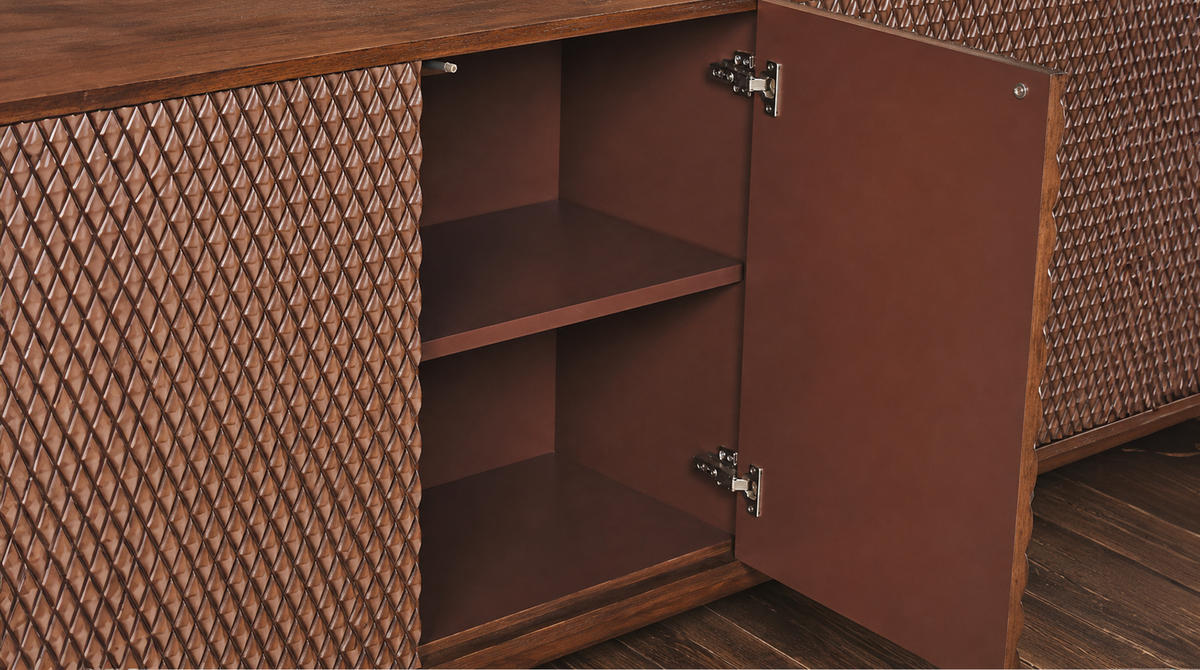 SIDEBOARD COPAS Braun Holz - Braun, Eichenholz/Holz (180/85/40cm) - KAWOLA