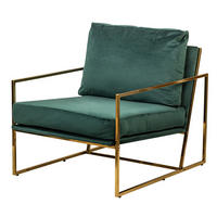 SESSEL Samt Grün - Grün, Textil (68/81/87cm) - Nordlys