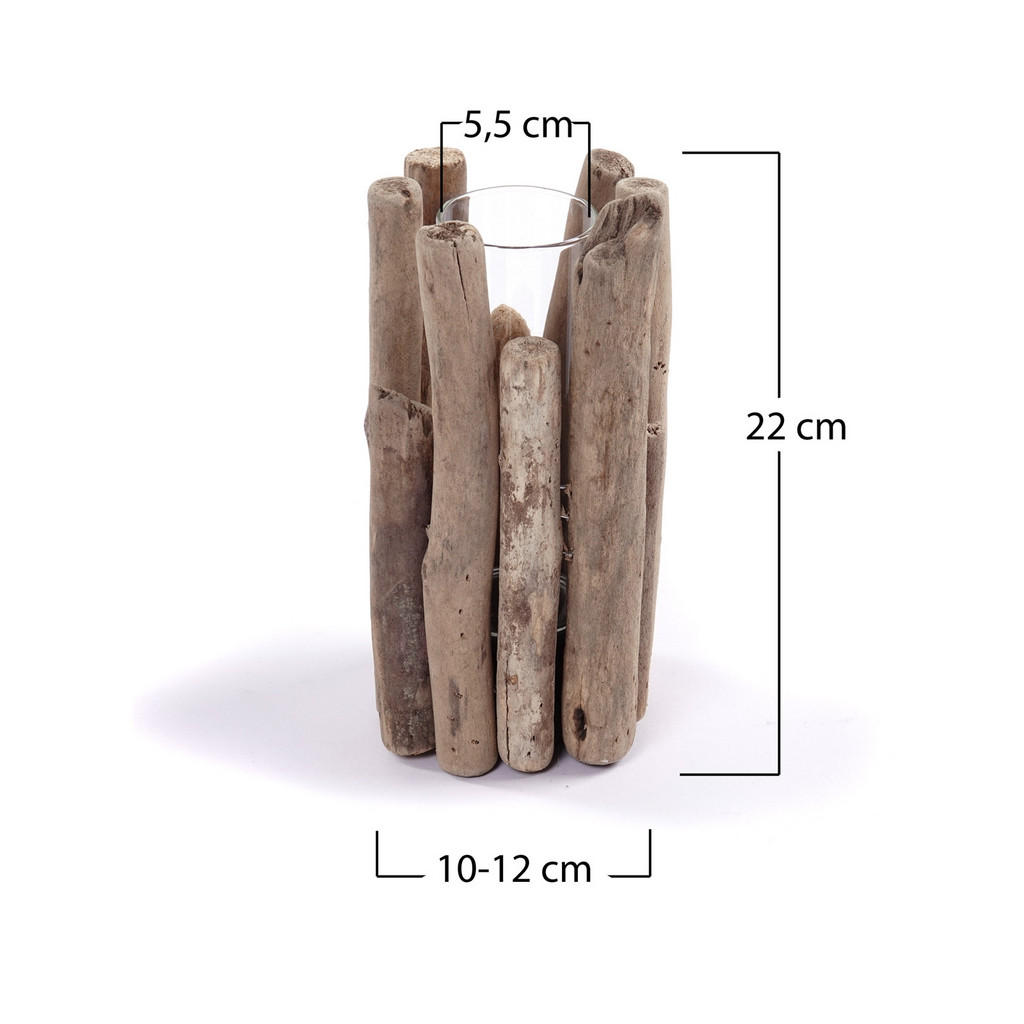 Thumbnail - Design Delights Vase, Natur, Holz, 22 cm, Dekoration, Vasen, Bodenvasen
