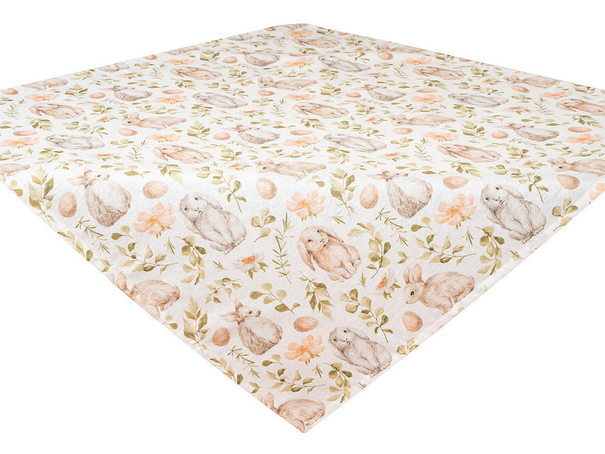 MITTELDECKE Hoppel 80/80 cm - Taupe/Beige, Textil (80/80cm)