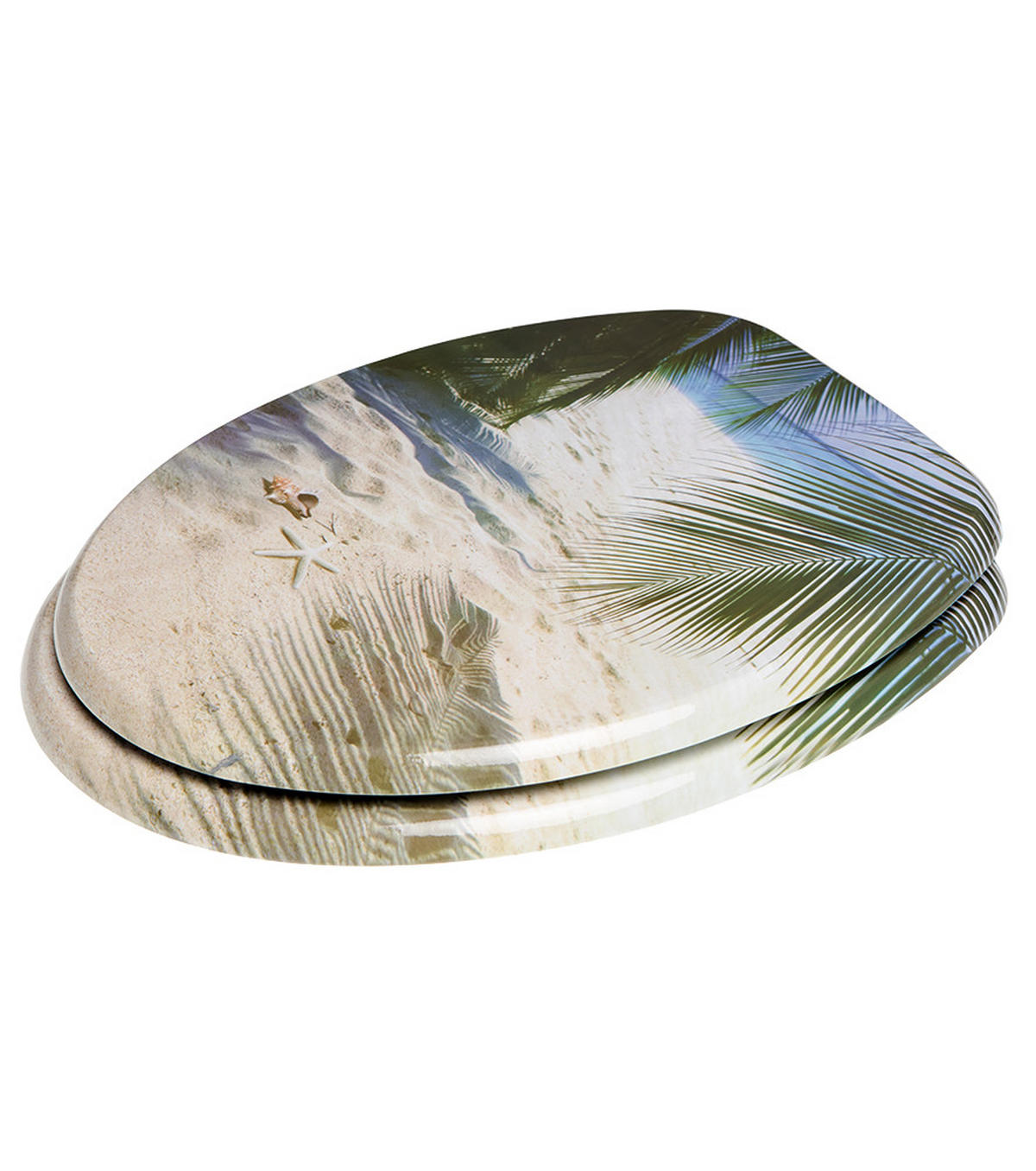 WC-SITZ Beach - Beige, Holzwerkstoff (38/6/47cm) - Sanilo