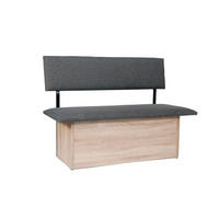 SITZBANK Das Raumwunder - Eichefarben/Grau, Holzwerkstoff/Textil (48/88/125cm) - Kundler Home