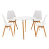 TISCHGRUPPE Holz weiß - Weiß, Holz (130/83/130cm) - CLP