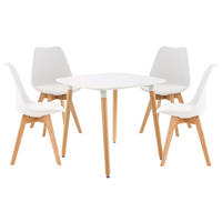 TISCHGRUPPE Holz weiß - Weiß, Holz (130/83/130cm) - CLP