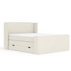 BOXSPRINGBETT Freeland Creme 160/200 cm mit Matratze und Topper - Creme/Schwarz, Holz/Holzwerkstoff (160/200cm) - Maison de Reve