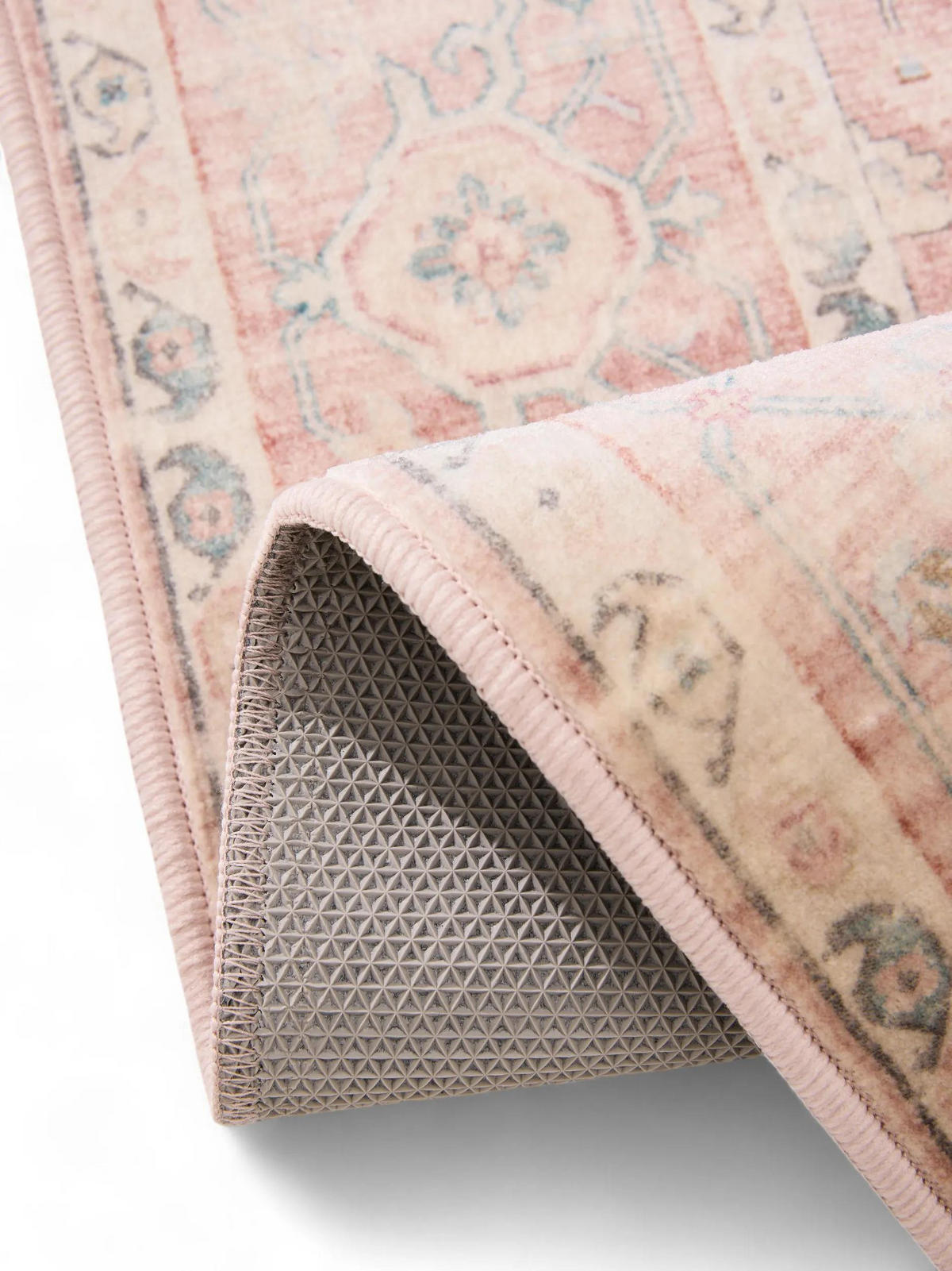 VINTAGE-LÄUFER Miray waschbar 80/240 cm - Rosa, Kunststoff (80/240cm) - benuta Nest