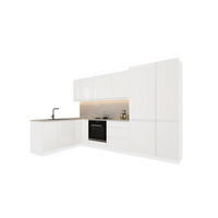 ECKKÜCHE 310 x 195 cm - Velmora KÜ-AS-004 - in Weiß / Hochglanz - Weiß, Holz (505/212/58cm) - ROYAL24_MARKT