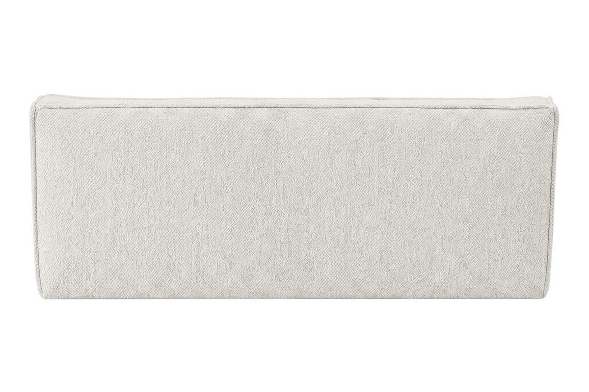 POHOVKA 3místná modulární, plyšová tkanina Pop, Ice, LAZY - bílá, dřevo (200/76/93cm) - Kaiser Möbel