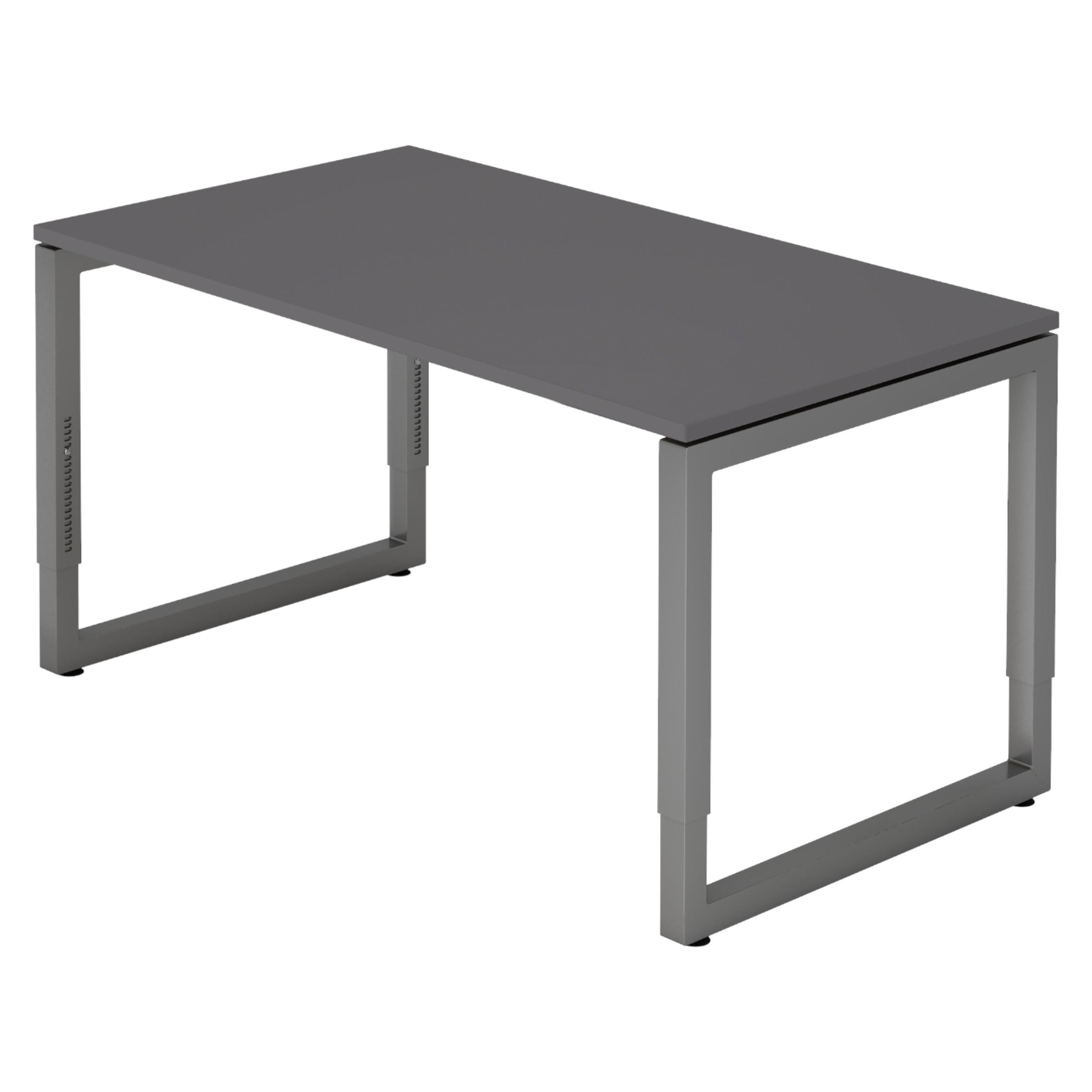 bümö Schreibtisch Graphit, Graphit 140x74x80 cm