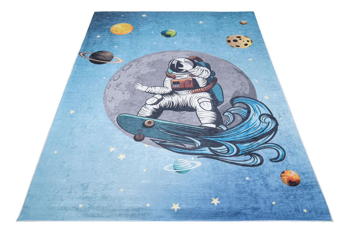 TEPPICH EMMA Blau 160/230 cm - Blau, Kunststoff (160/230cm) - Tapiso