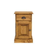 NACHTTISCH aus Massivholz CHARLOTTE Scharnier Links - Hellbraun, Holz (38/60/33cm) - Seart