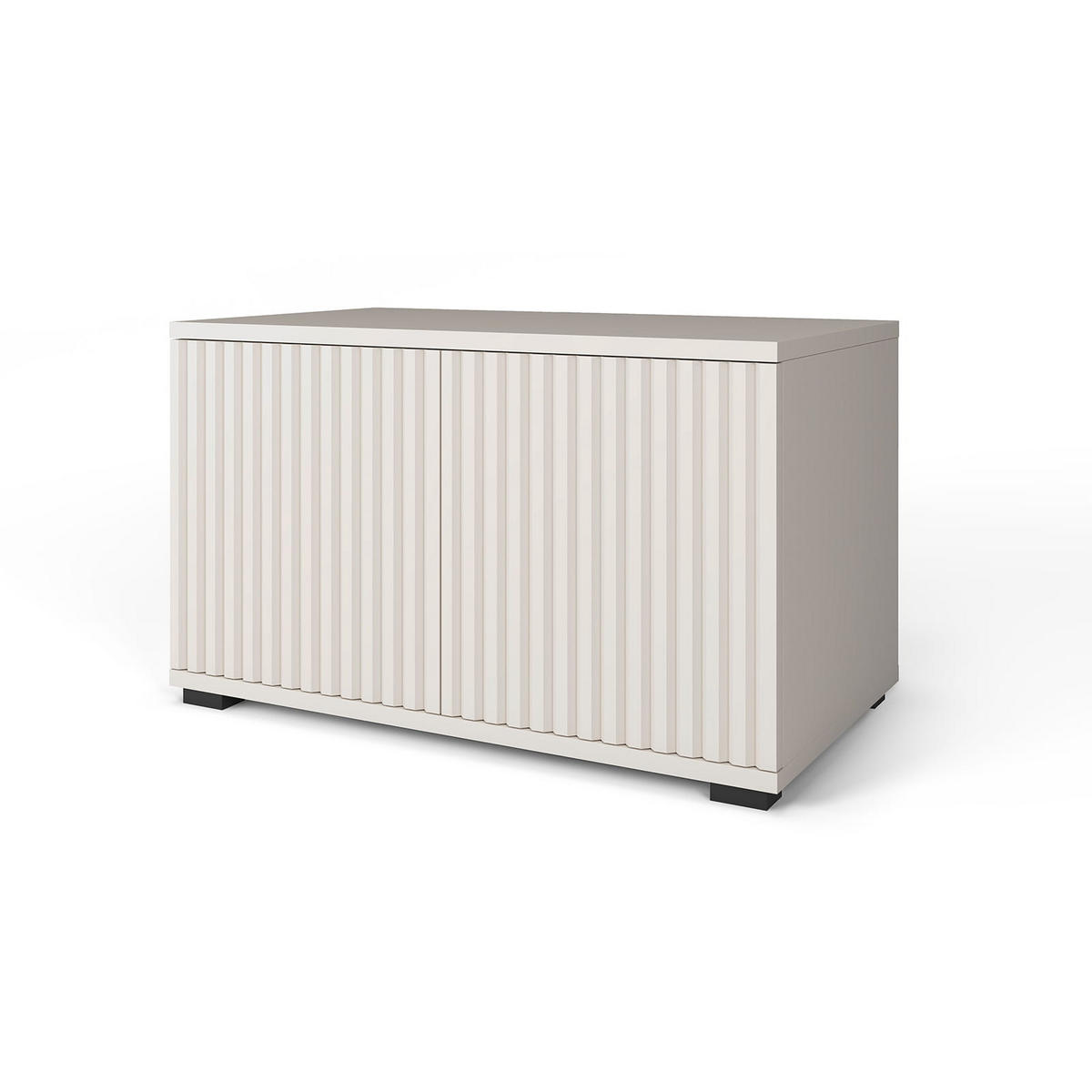 GARDEROBE Ritmo version 1 mit POLSTERPANEELEN BRAUN - Beige/Braun, Holzwerkstoff (140/185/40cm) - Jerpax