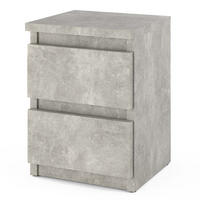 NACHTTISCH bella2 beton - Grau, Holzwerkstoff (30/40/30cm) - roe furniture