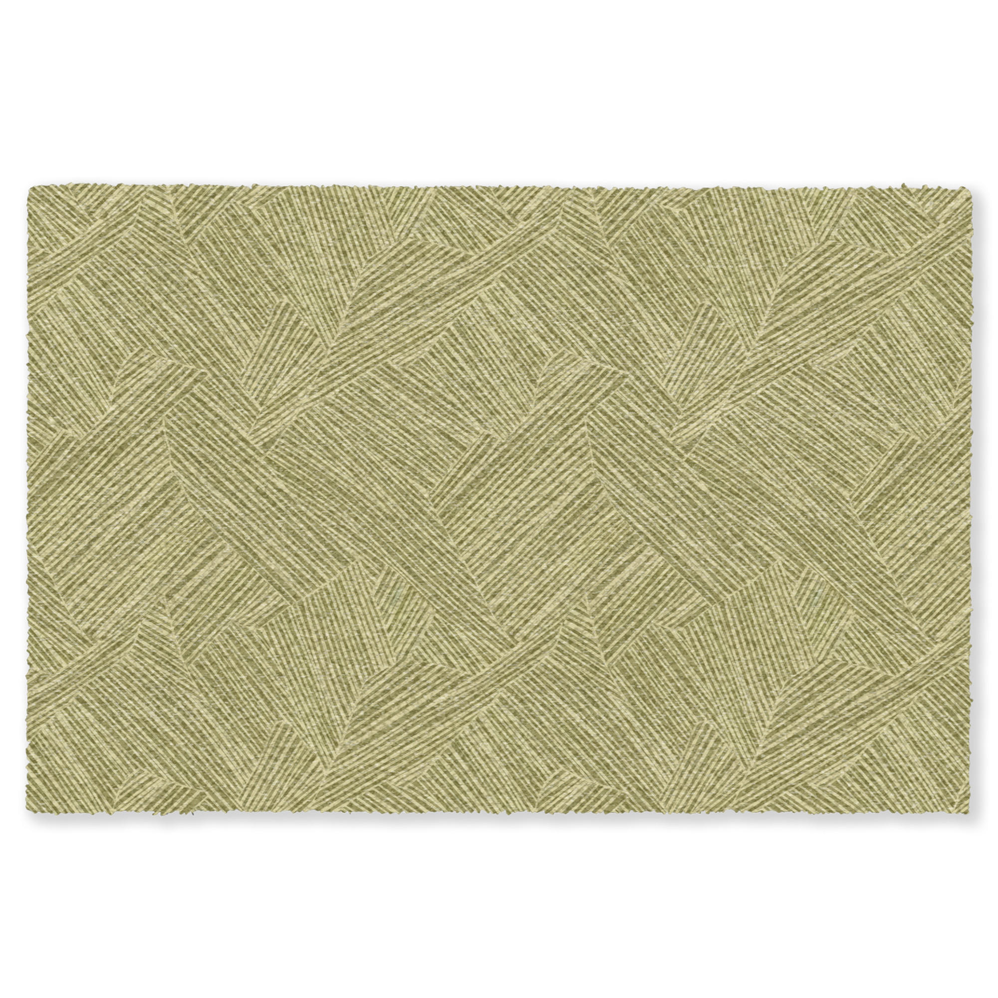TEPPICH - Abstrakt - Modern - Grün - 200x140 cm - Olivgrün, Kunststoff/Textil (200/0.4cm) - OnlyWow