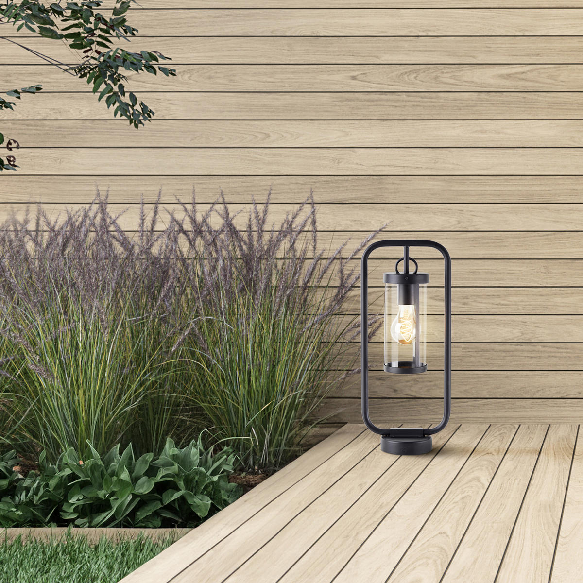 AUSSENSOCKELLEUCHTE Sidney 44292/06 - Goldfarben, Metall (12/20.3/48cm) - Brilliant