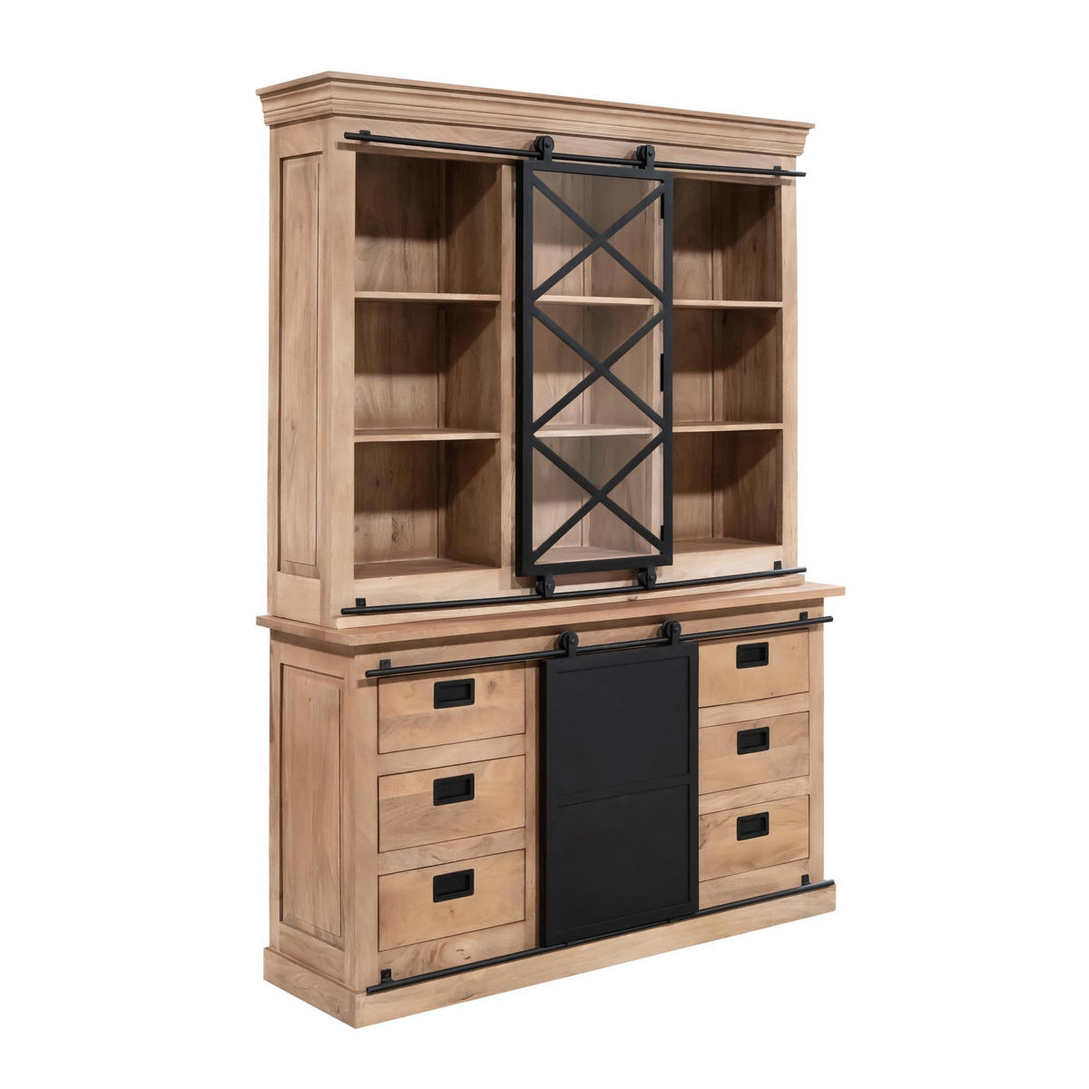 VITRINE Fresno Braun 45/160/220 cm - Braun, Holz (160/220/45cm) - Starfurn