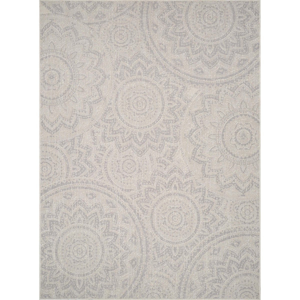 OUTDOORTEPPICH 160/213 cm Hellgrau - Hellgrau, Kunststoff/Textil (160/213cm) - LIVABLISS