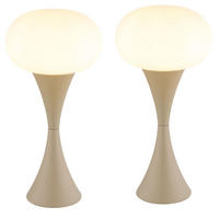 TISCHLEUCHTE Lula 2er Set Glas opal - Beige, Glas (18/18/36.9cm) - Globo Lighting