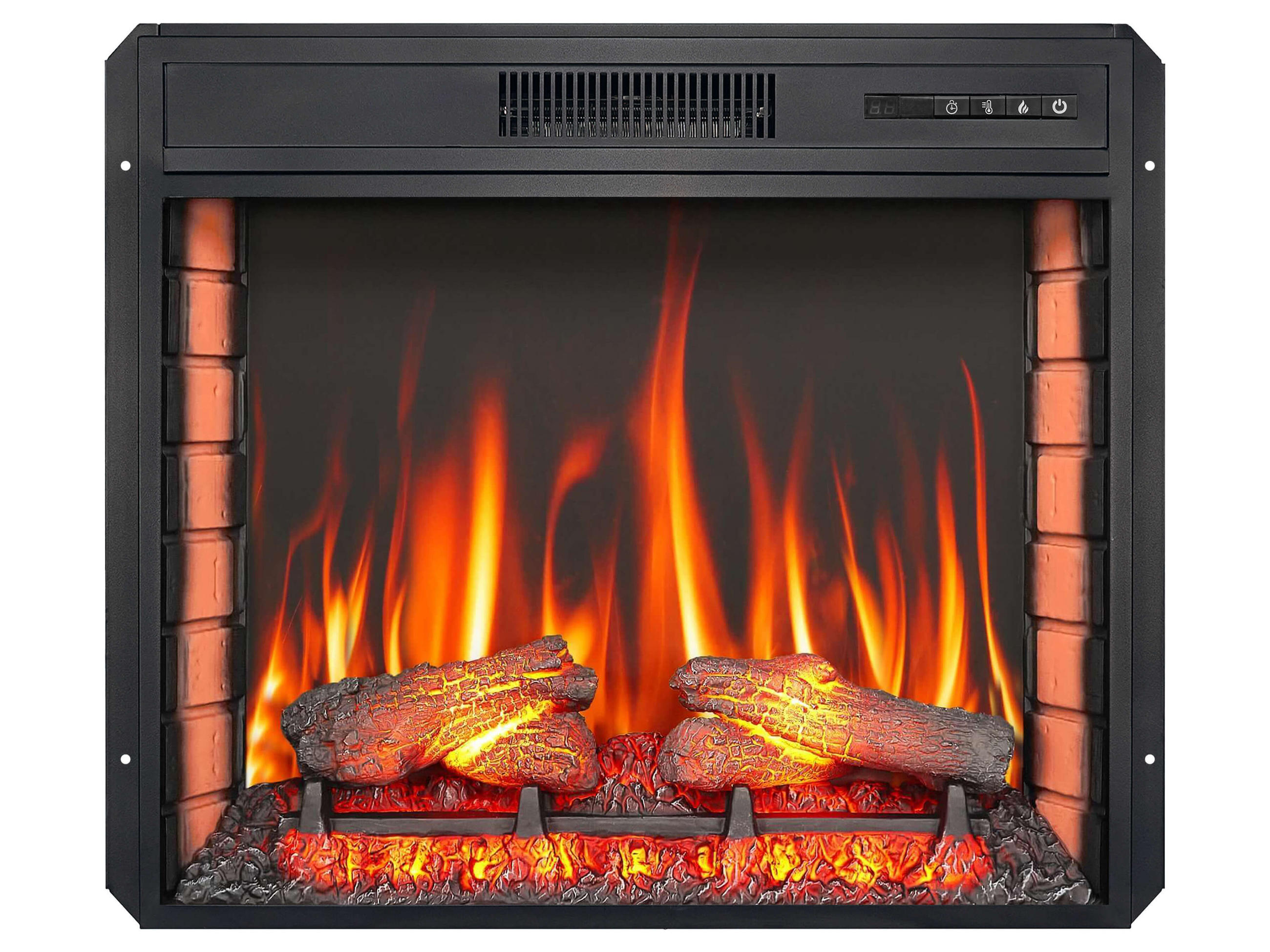 ArtiFlame Einbau-Elektrokamineinsatz Schwarz 76.8x60.5x19.5 cm