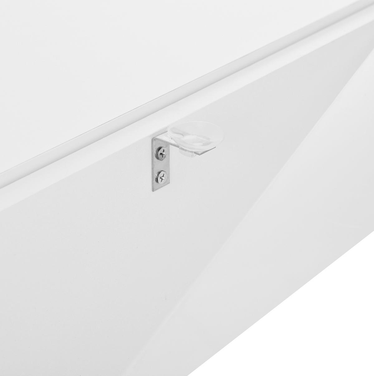 COUCHTISCH 70/67/57 cm höhenverstellbar mit LED-Beleuchtung und Stauraum - Weiß, Holzwerkstoff (70/67/57cm) - Flora Grace