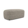 POUF Strukturstoff Stoff Beige - Greige/Beige, Kunststoff/Textil (92/40/48cm) - Makamii