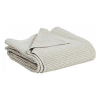 RECYCELTE TAGESDECKE Maia leinen 260 x 260 cm - Braun, Textil (260/260cm) - Vivaraise