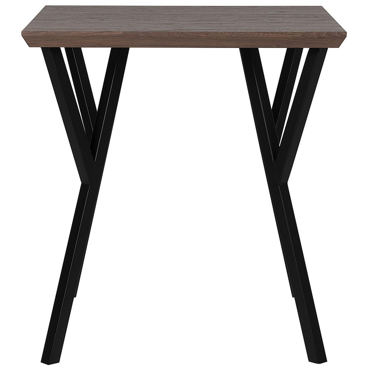 ESSTISCH 70/70/75 cm Dunkelbraun, Schwarz Quadratisch Bravo - Dunkelbraun, Holzwerkstoff (70/70/75cm) - Beliani