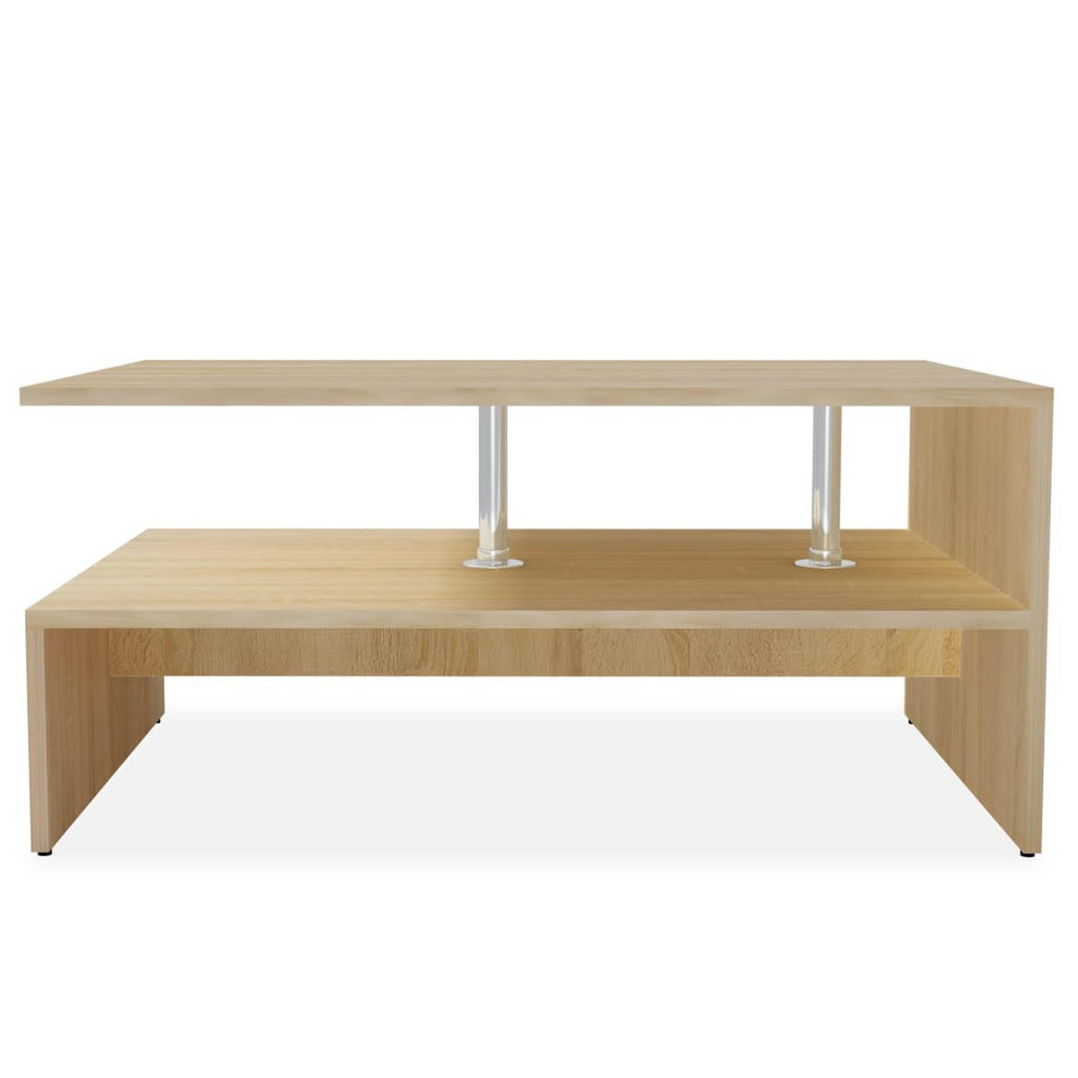 COUCHTISCH Holzwerkstoff 90x59x42 cm Eiche - Braun, Holzwerkstoff (90/59/42cm) - furnicato
