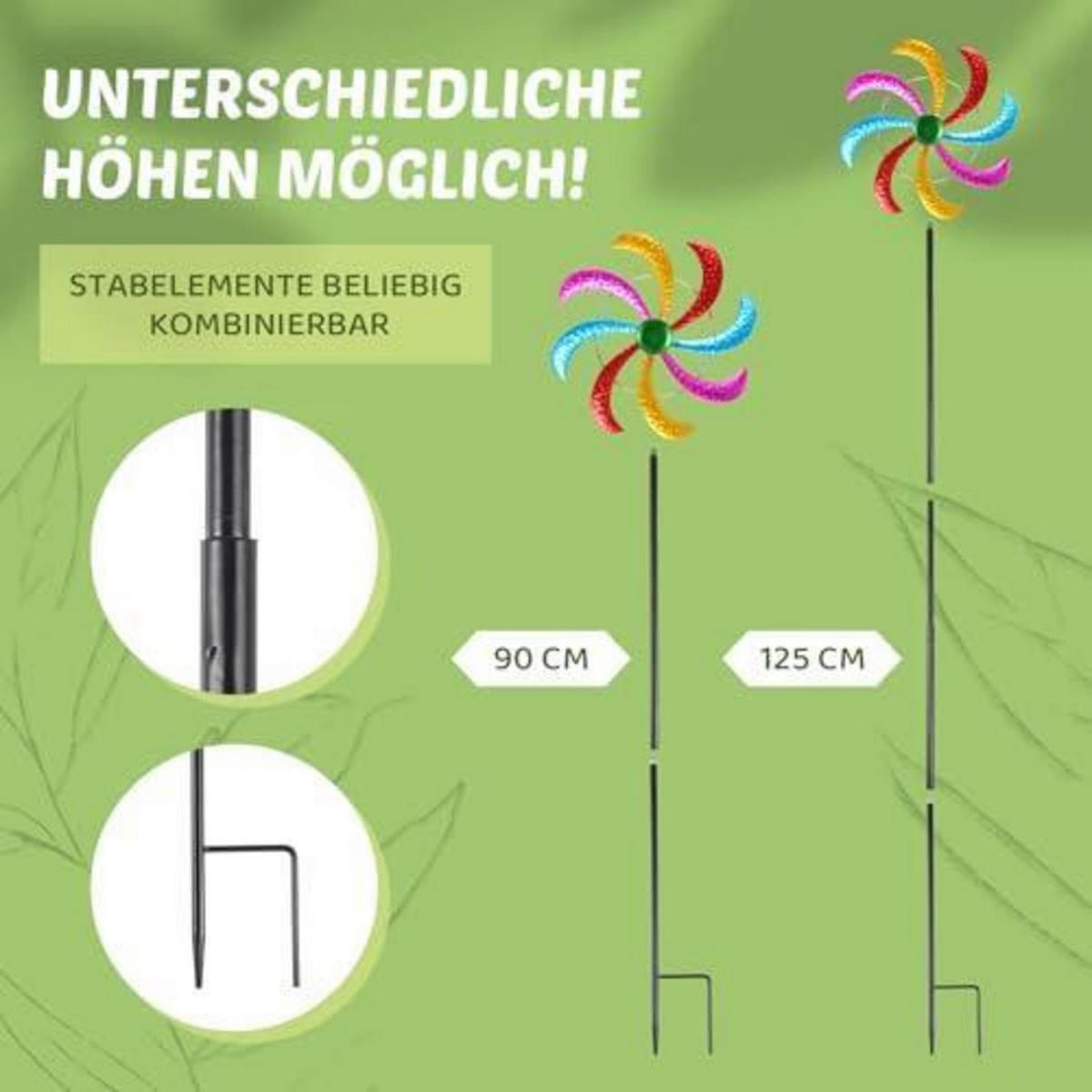 WINDSPIEL Fiada Bunt 125 cm - Multicolor, Metall (125/28/125cm)