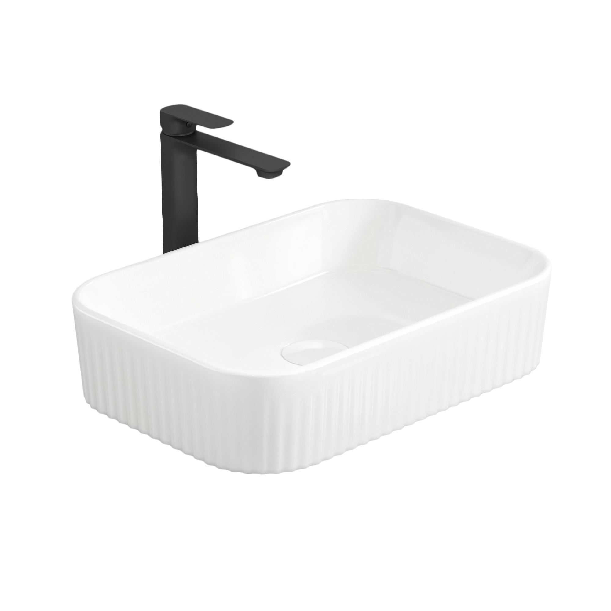 TV&Auml;TTST&Auml;LL Keramiskt med R-h&ouml;rn, 45 / 32 / 11 cm Vit 11/45/32 cm