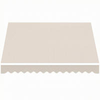 MARKISENSTOFF DE-10914 UPF 50+ für 3,5x2,5 m Rahmen Cremeweiß - Creme, Textil (250/25/337cm) - ComfortXL