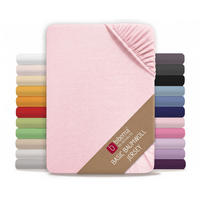 SPANNBETTTUCH Basic Jersey rose, 140x200 cm - 160x200 cm - Rosa, Textil (160/200cm) - biberna