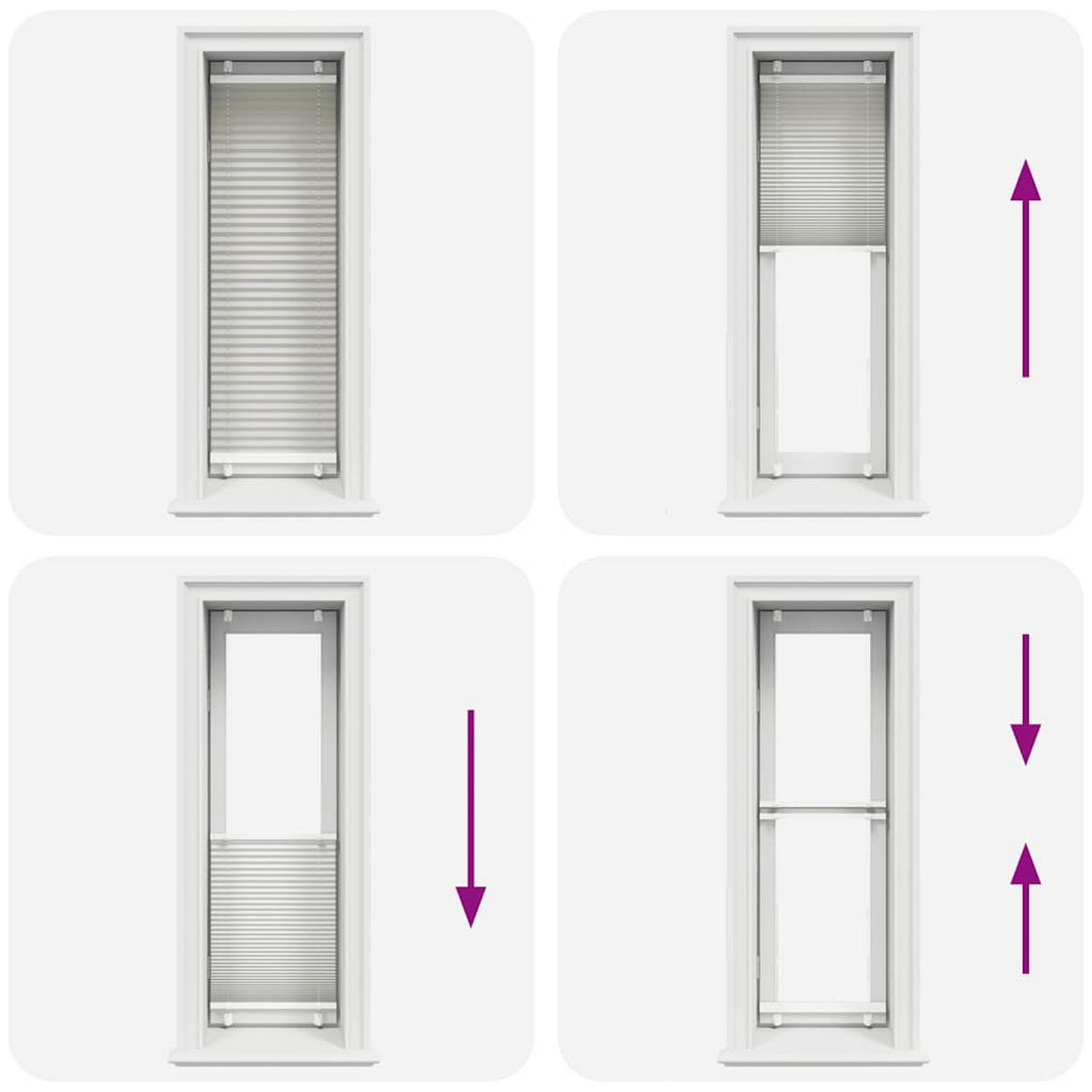 PLISSEE 50/150 cm Stoffbreite 49,4 cm aus Polyester Hellgrau - Hellgrau, Textil (50/150cm) - vidaXL