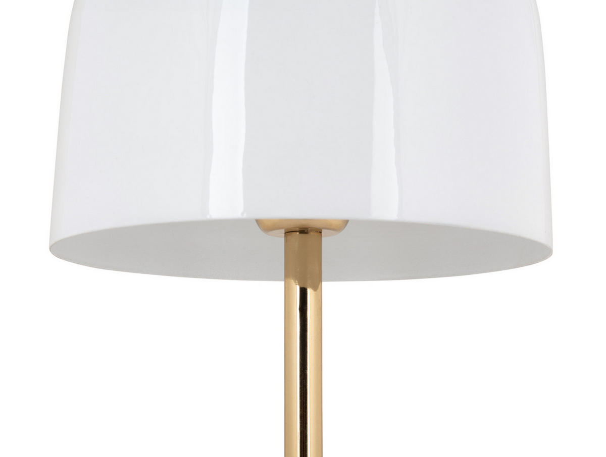 TISCHLAMPE Manta 20/20/50 cm - Weiß, Metall (20/20/50cm) - Leitmotiv