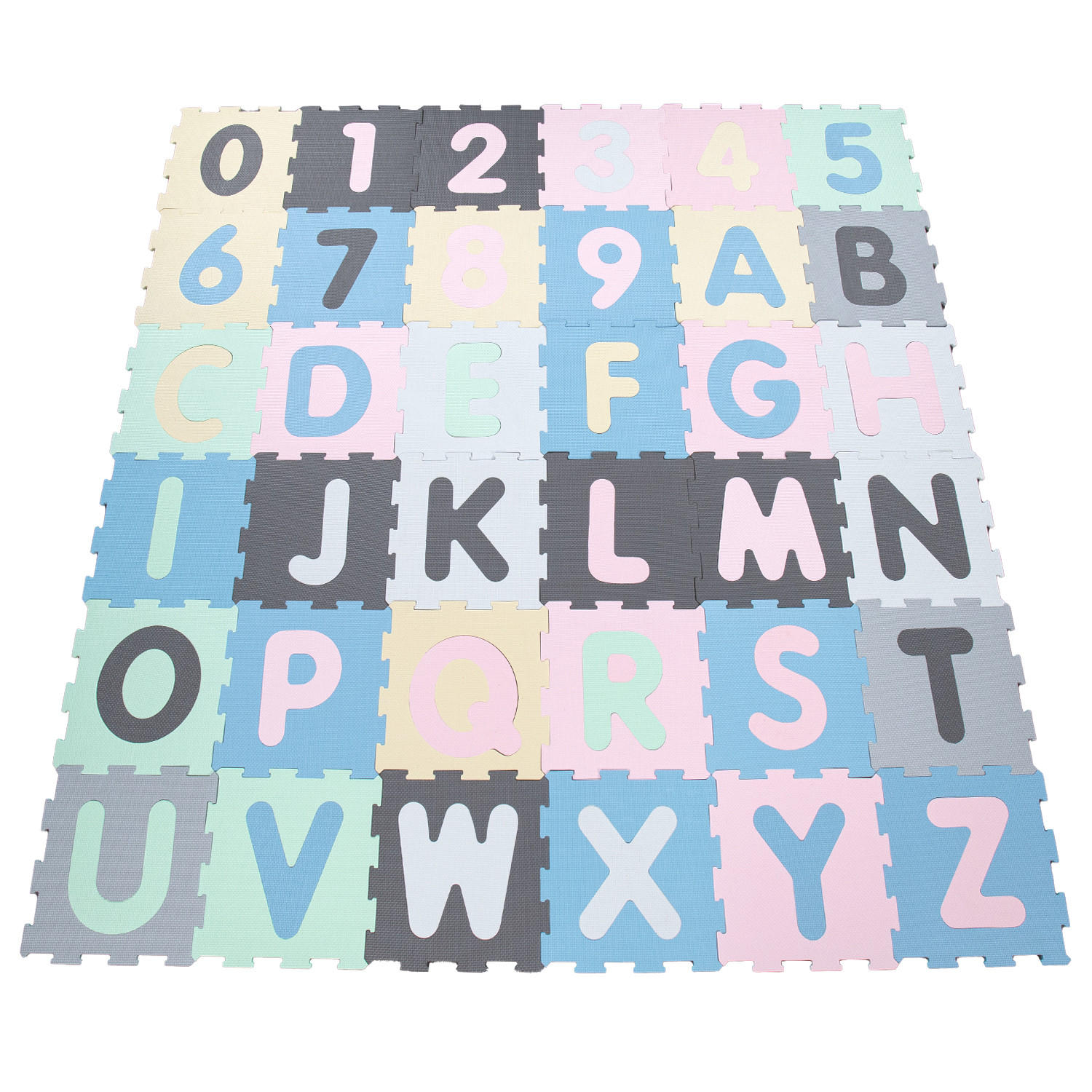 KINDERTEPPICH 32/32 cm Puzzlematte 600 - Multicolor, Textil (32/32cm) - Paco Home