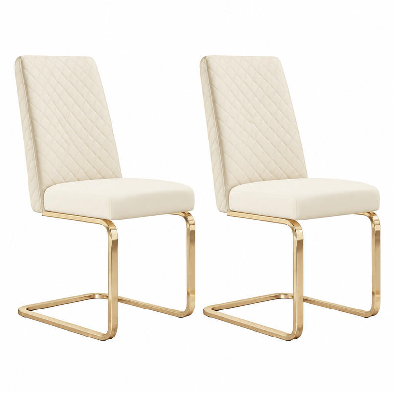 Meubliv Esszimmerstuhl Beige 45x88x52 cm