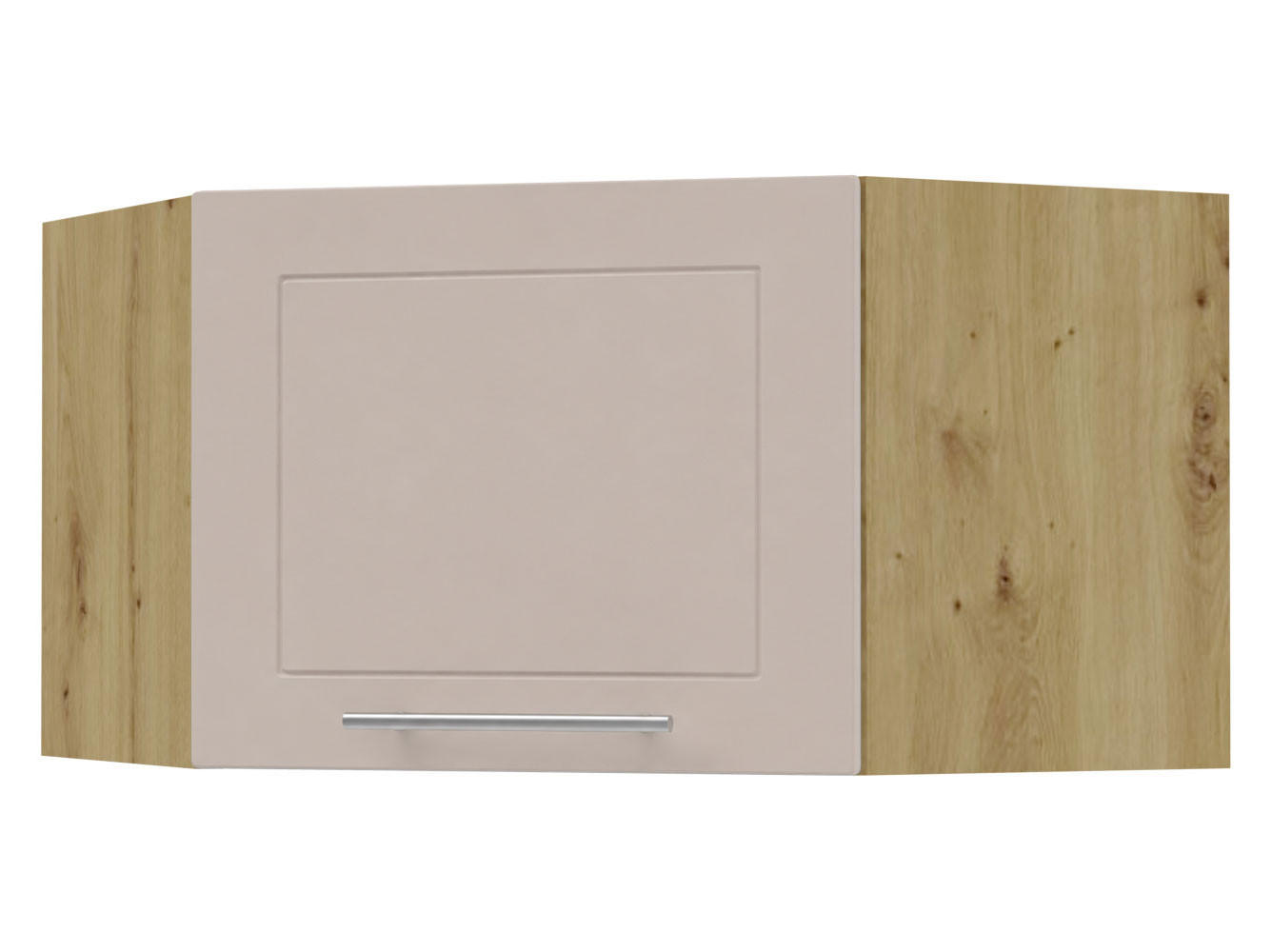 ECKHÄNGESCHRANK Kvantum W10/60/36 Eiche Artisan / Kaschmir Matt 60 / 60 / 36cm - Kaschmir/Eiche Artisan, Holz/Holzwerkstoff (60/36/60cm) - Feldmann-Wohnen