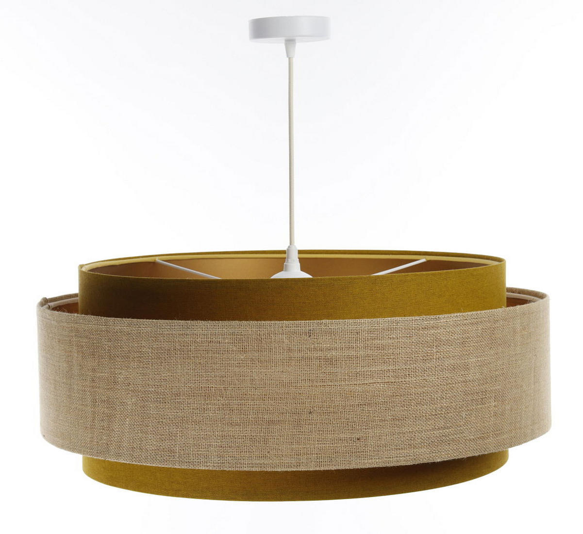 HÄNGELEUCHTE Grün 60/25 cm - Beige, Kunststoff (60/1.9/25cm) - ONZENO