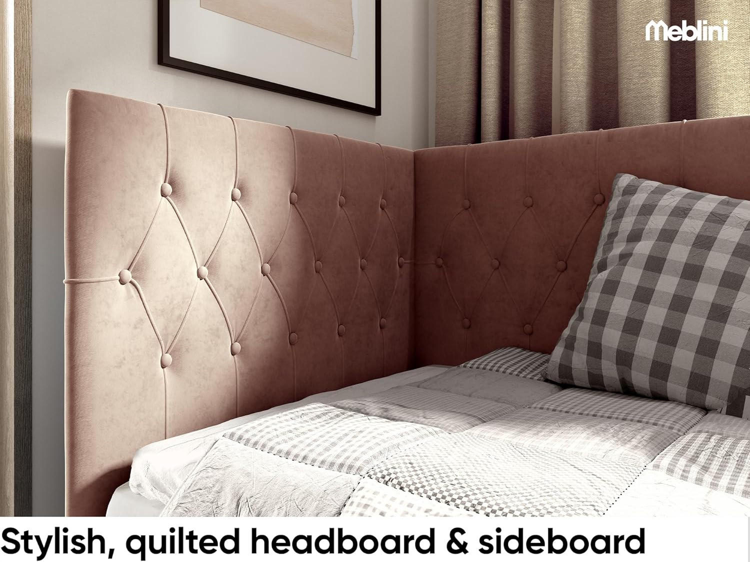 Thumbnail - Meblini Kinderbett, Braun, Weiß, Holzwerkstoff, 106x208 cm, Kinder- & Jugendzimmer, Kindermöbel, Kinderbetten, Kinderein...