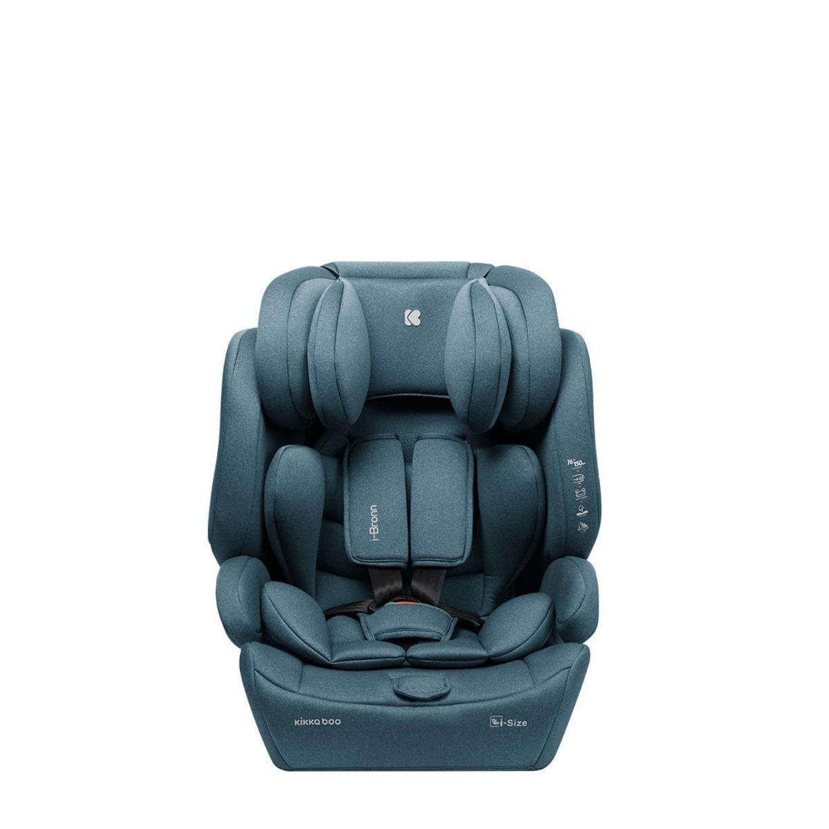 KINDERSITZ I-Bronn i-Size grün (76-150cm) Isofix, Top Tether, Kissen, Gurt - Grün, Kunststoff (43/59/46cm) - Kikka boo