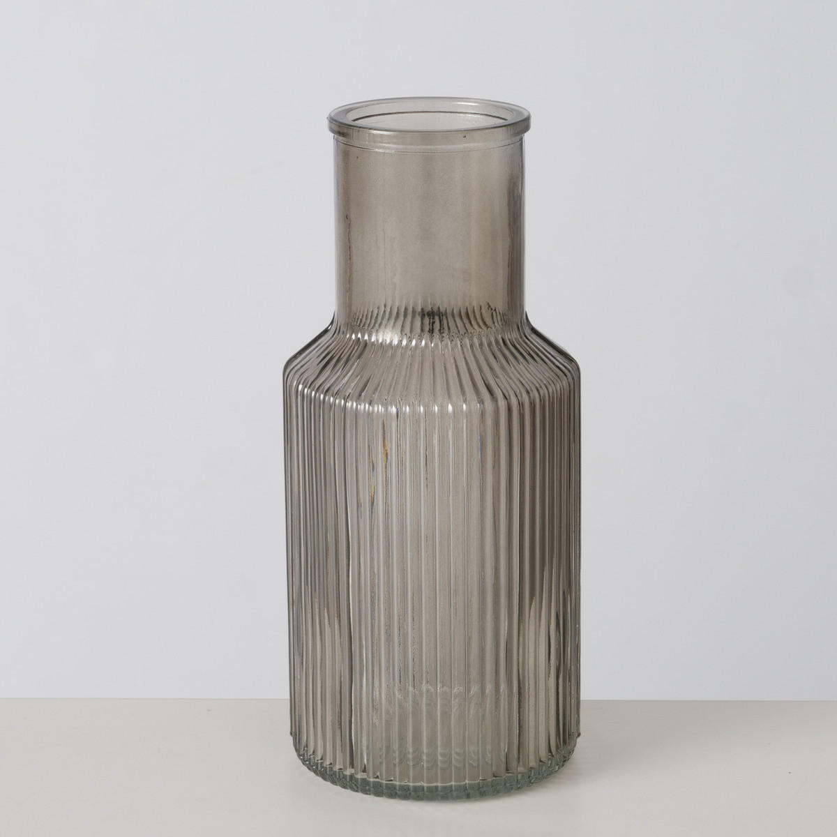 GLASVASE Misam 22 cm - Grau, Glas (9.9/22.2cm) - Boltze Home