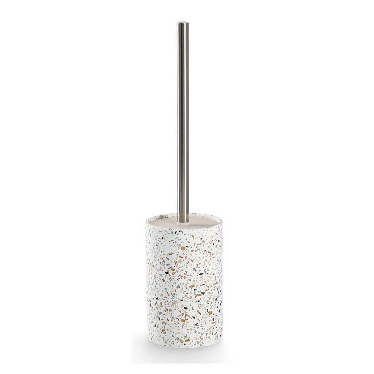 BADACCESSOIRE-SET 5-teiliges Terrazzo - Zement - Beige, Stein (10/38.4/10cm) - Zeller Present