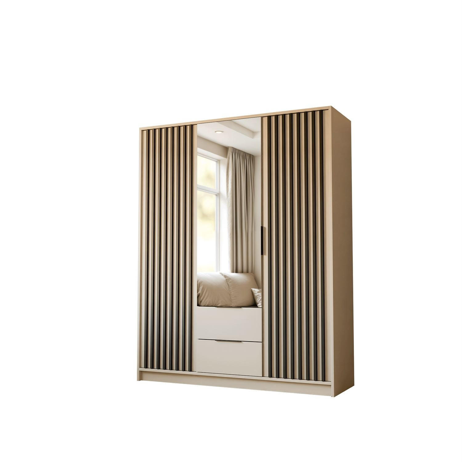 Lookway Kleiderschrank Kaschmir 155x200x51 cm