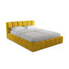 POLSTERBETT mit Bettkasten und Lattenrost 180x228 Gelb - Currygelb/Gelb, Kunststoff/Textil (160/200cm) - Makamii