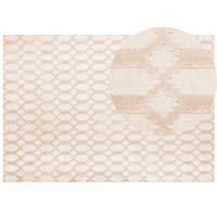 KURZFLOR-TEPPICH Cizre 230/160 cm - Beige, Naturmaterialen (160/230cm) - Beliani