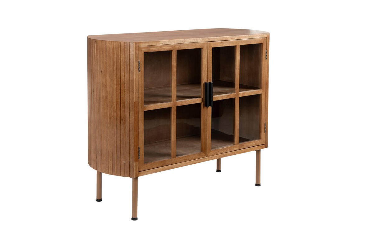 BEISTELLTISCH Yaz - Braun - 38/100/80 cm - Braun, Holz (38/100/80cm)