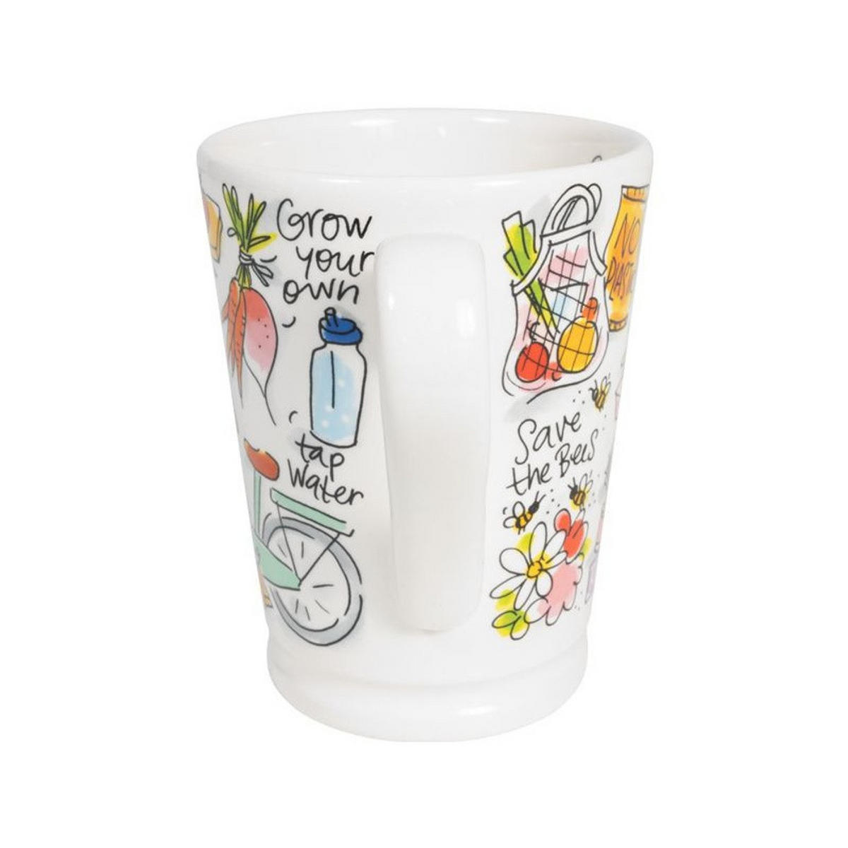 XL-BECHER Love Green Girl in Bunt - 500 ml - Multicolor, Keramik (0.5L) - Blond Amsterdam