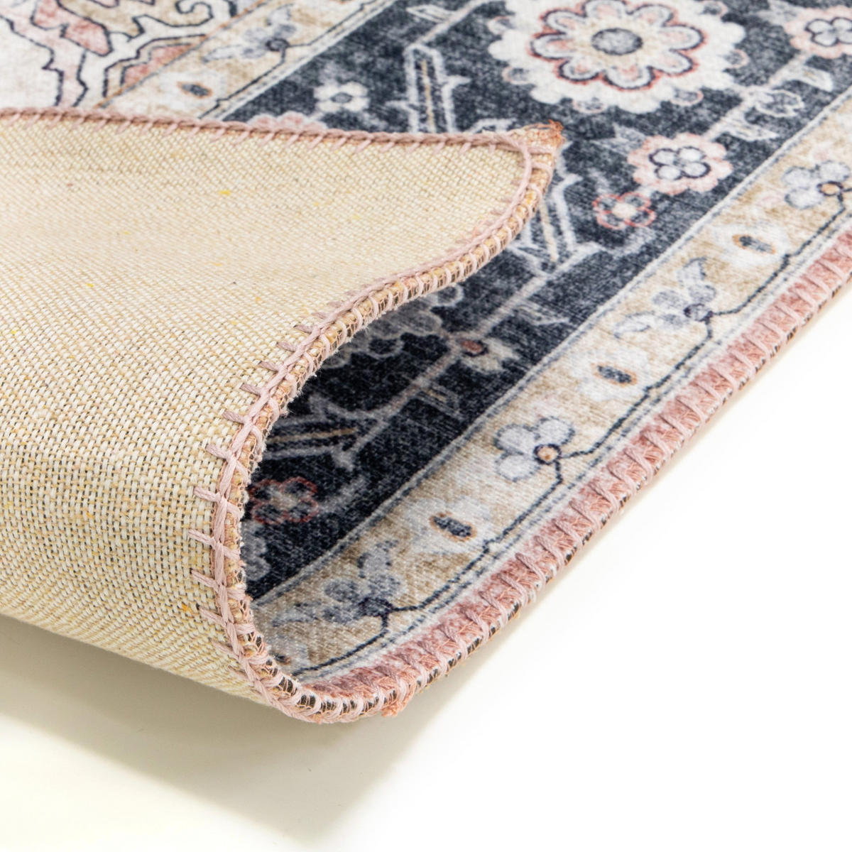 TEPPICH mit englischer Nahtverarbeitung grau - Grau, Textil (160/230cm) - AFK Living
