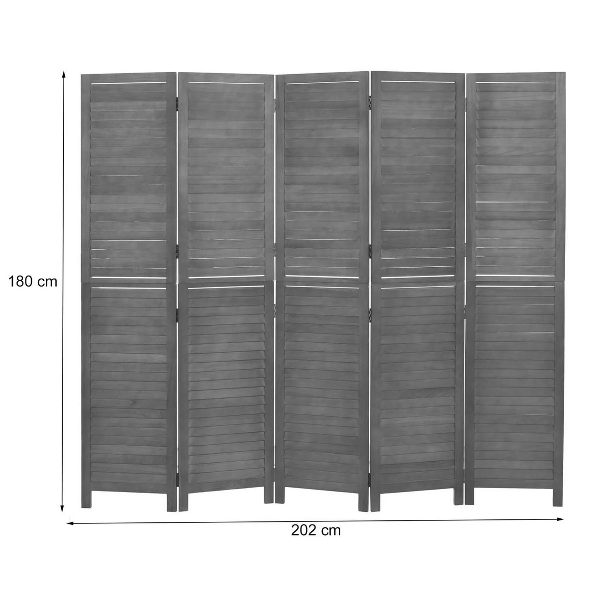 PARAVENT C30B Braun - Braun, Holz (202/180/10cm) - MCW